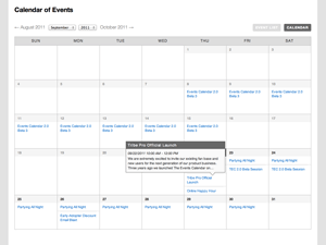 club calendar tools for your website