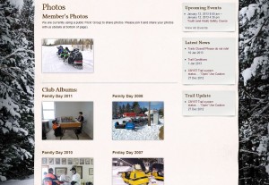 club website photo album example screenshot